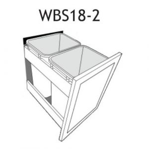 Waste Basket Insert for a 18" Base Cabinet