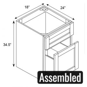 File Drawer Base Cabinet 18"W|30"H|21"D (ASSEMBLED)