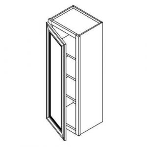 Single Door Wall Cabinet 12"W|42"H|12"D