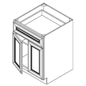 2 Door 1 Drawer Base Cabinet 24"W|34.5"H|24"D