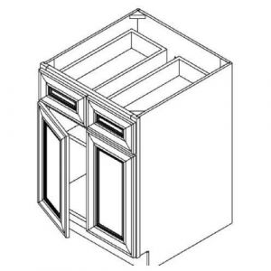 2 Door 2 Drawer Base Cabinet 42"W|34.5"H|24"D