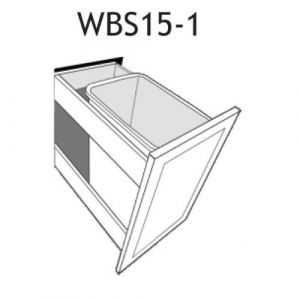 Waste Basket Insert for a 15" Base Cabinet